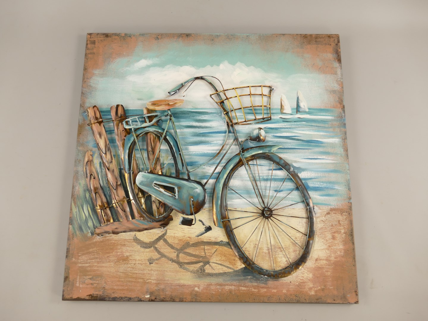 Metallbild (3D) Fahrrad H.60x60cm