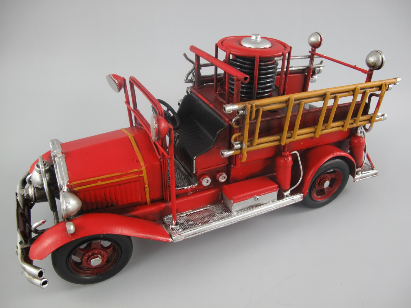 Feuerwehrwagen Antik Eisen L.36x17cm