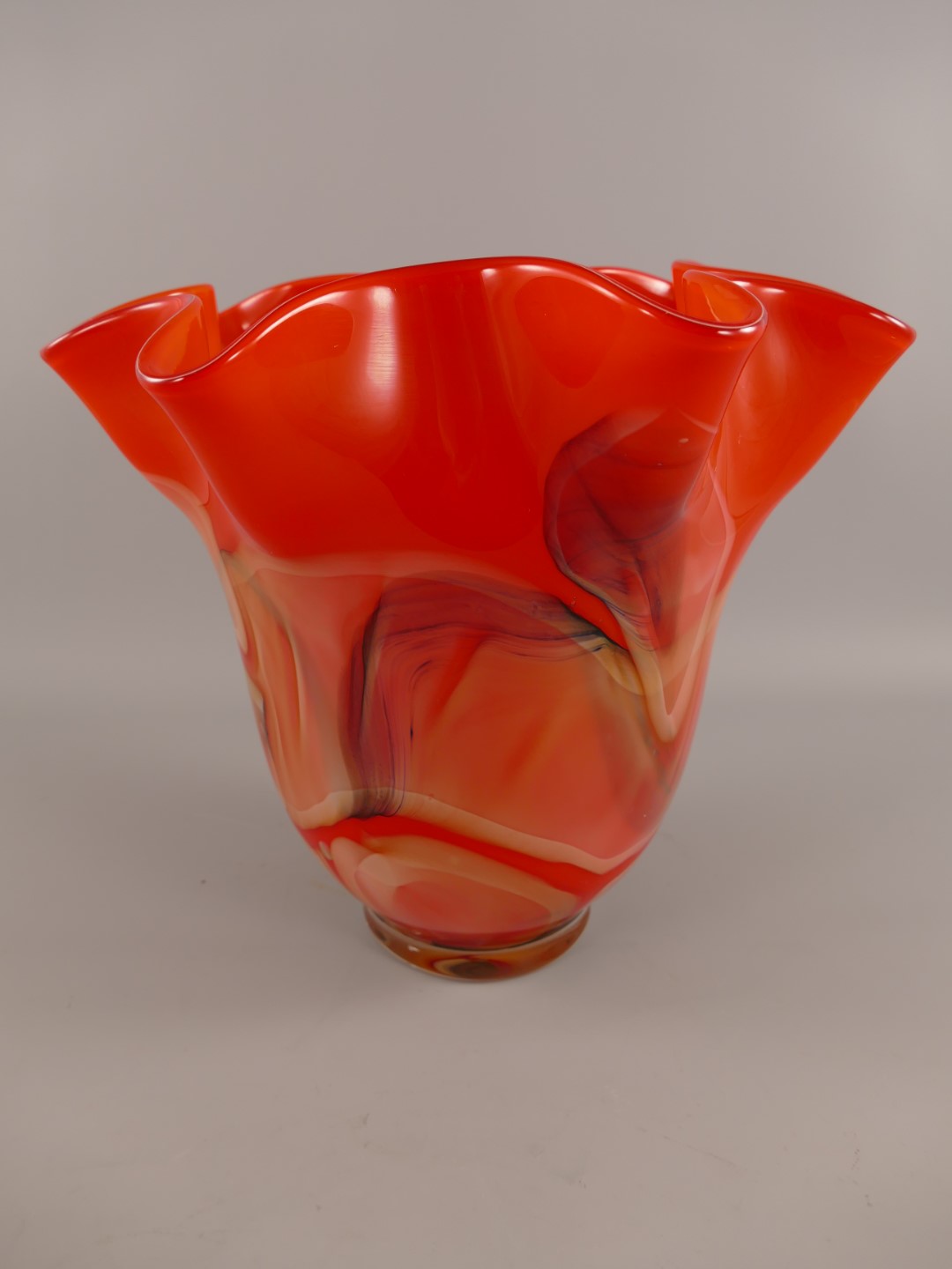 Glas Vase farbe L.38x35cm