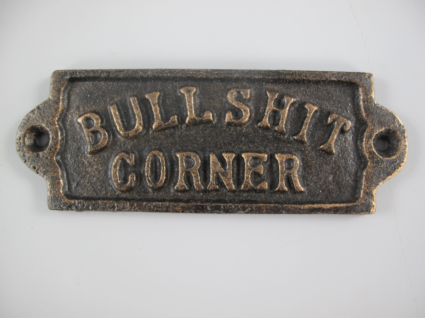 Schild BULLSHIT rustikal Eisen L.14x5cm