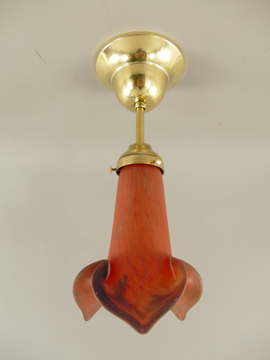 *ANG. Schirm Rot/Blau/ Lamp Mes.(111.160-0M)H.30cm