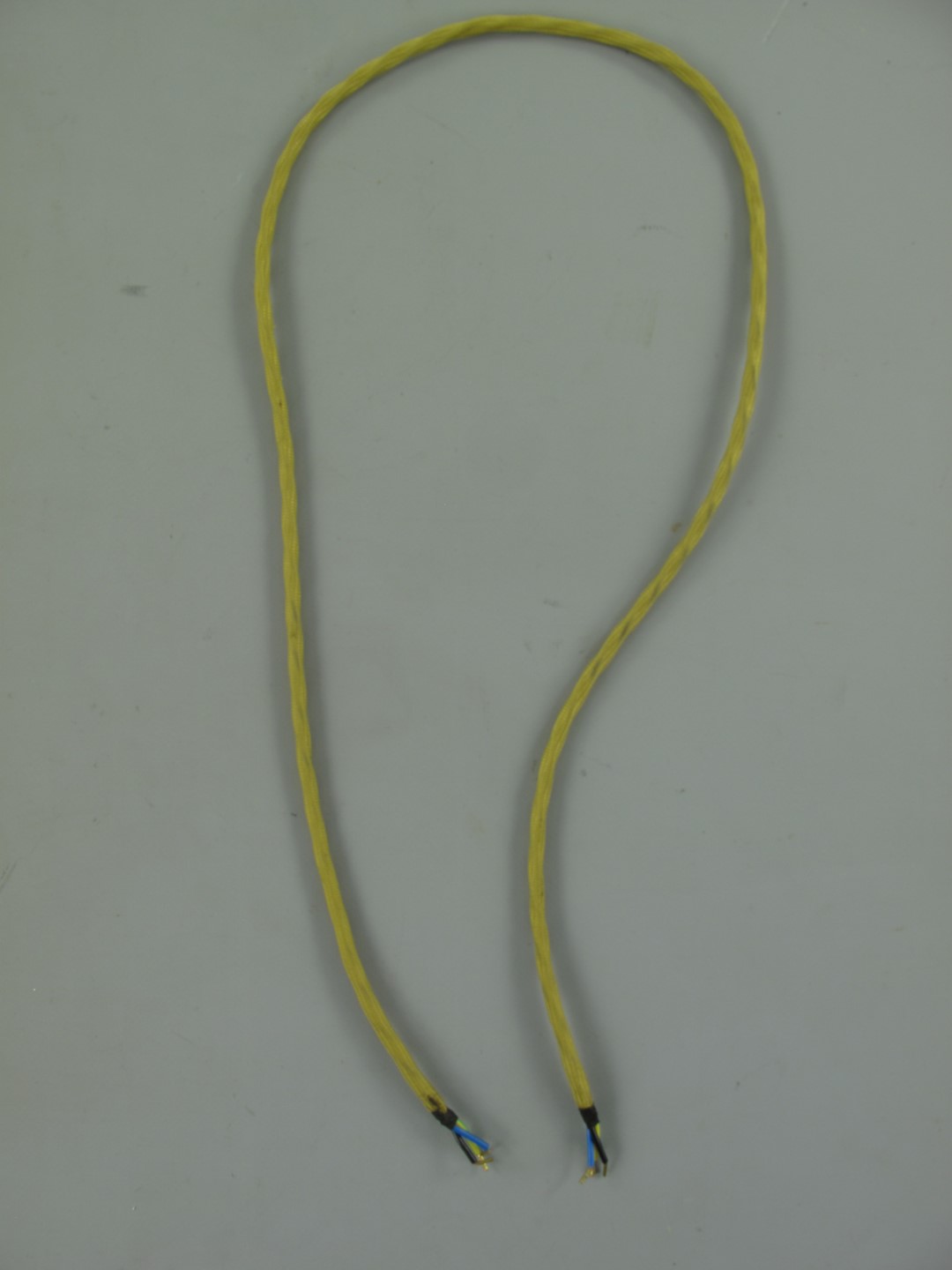 *NT Stoffkabel Gold/3adrig L.100cm Aderendh.(25mm)