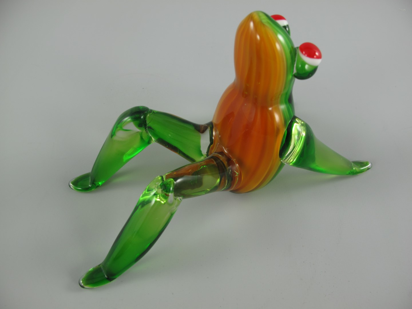 Glasfigur FROSCH farbe L.21x12x10cm