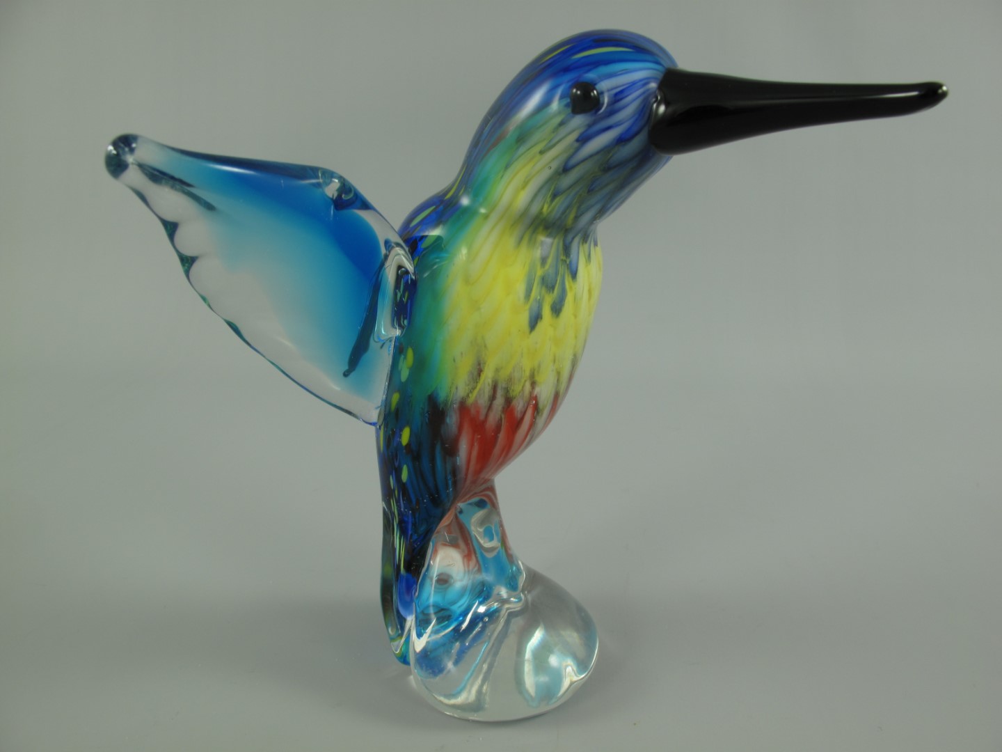 Glasfigur VOGEL farbe H.20x20x15cm